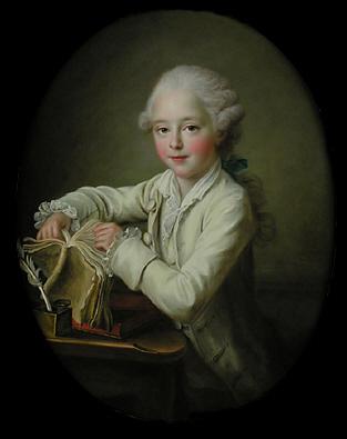 Francois-Hubert Drouais Portrait of marquis de Briges, aged 7 oil painting image